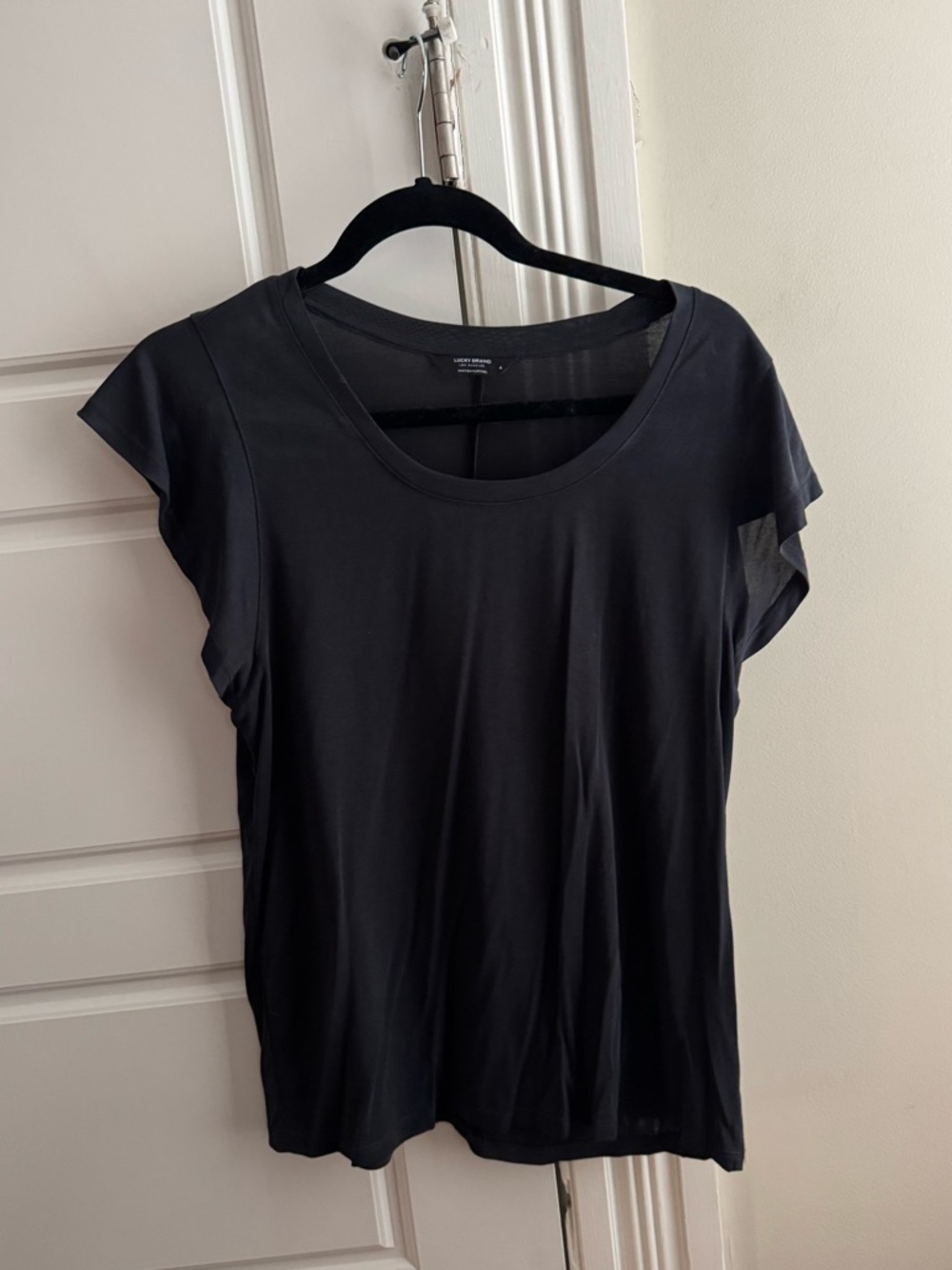 Luck Brand flutter sleeveless top